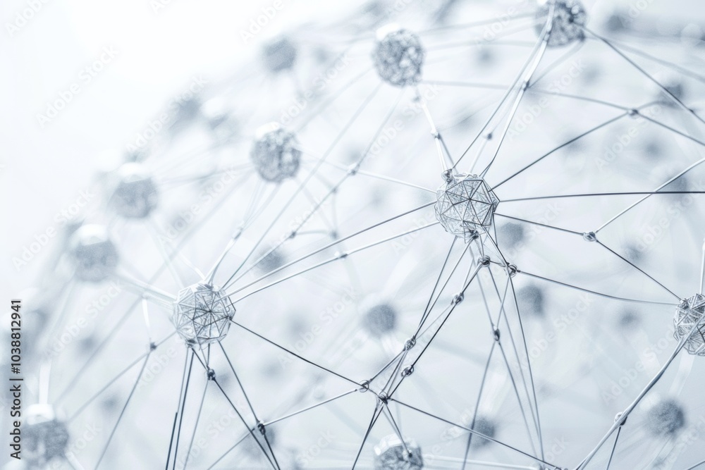 Obraz premium Wireless internet access enabling data flow across global networks