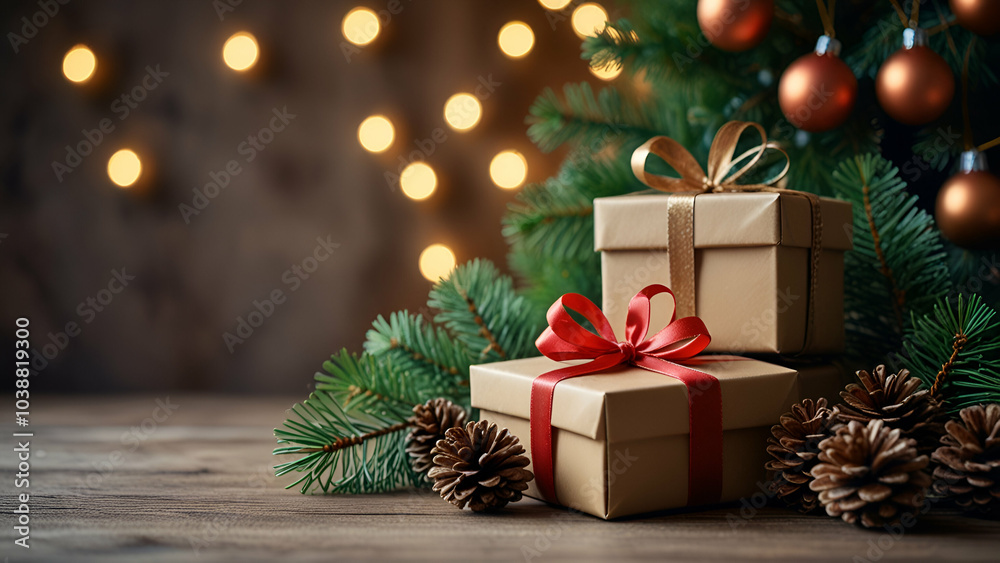 christmas tree with gift boxes christmas tree with gift boxes
