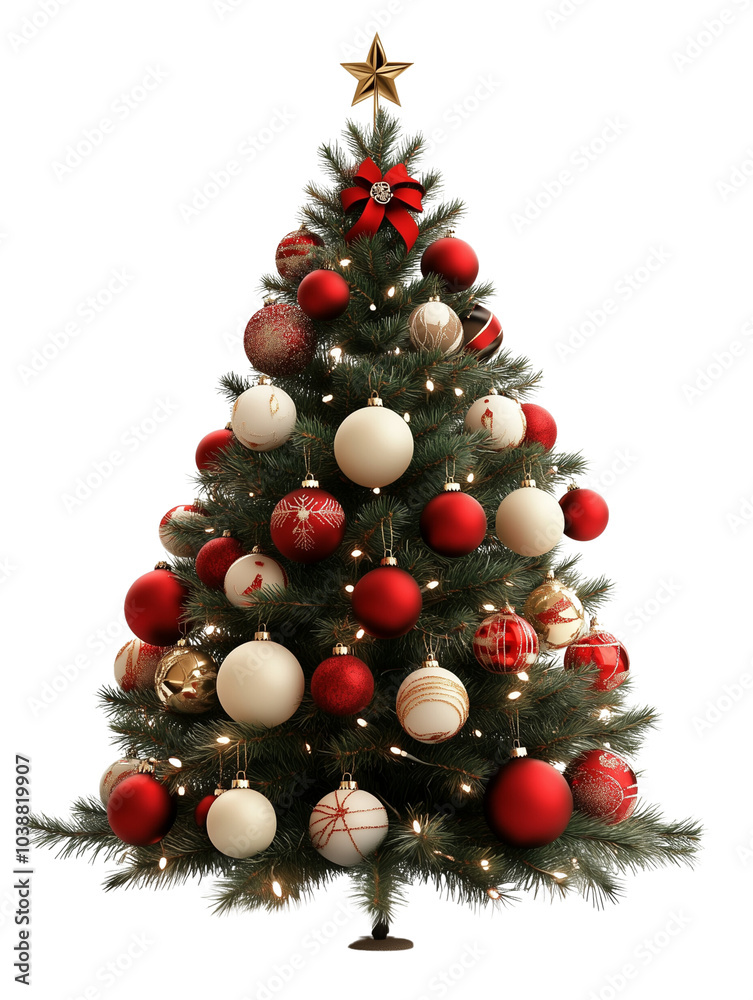 christmas tree isolated on white background christmas tree isolated on white background