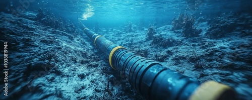 Underwater Cable Deep Sea Connection, underwater cable, seafloor