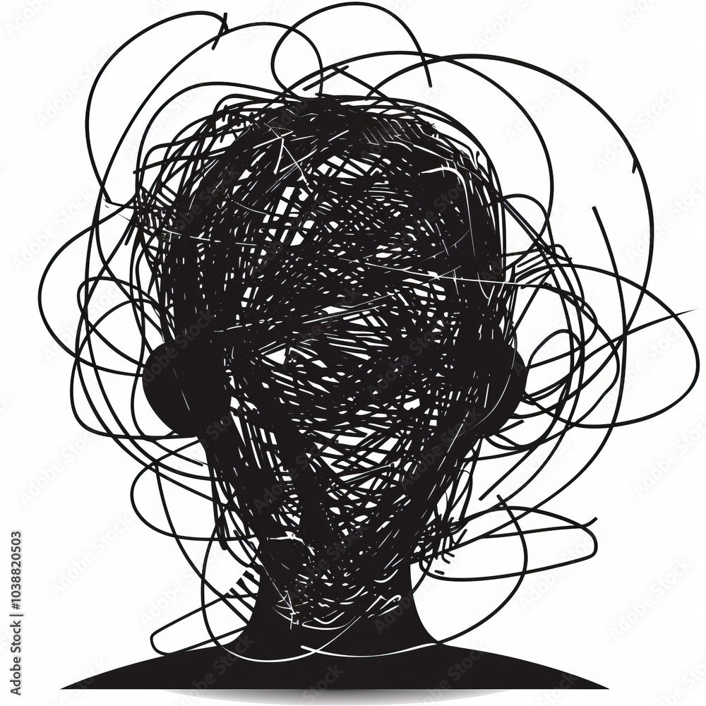 Complicated abstract mind illustration Complicated abstract mind illustration