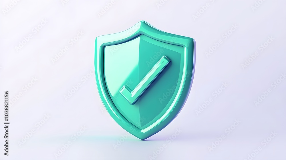 cartoon 3d Icon safety shield check mark perspective . green symbol security safety icon. Checkmark in minimalistic style. 3d vector illustration. white background cartoon 3d Icon safety shield check mark perspective . green symbol security safety icon. Checkmark in minimalistic style. 3d vector illustration. white background