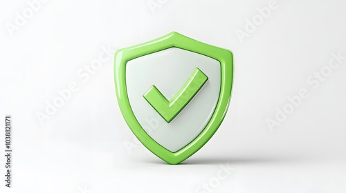 cartoon 3d Icon safety shield check mark perspective . green symbol security safety icon. Checkmark in minimalistic style. 3d vector illustration. white background Free Download cartoon 3d Icon safety shield check mark perspective . green symbol security safety icon. Checkmark in minimalistic style. 3d vector illustration. white background - GFXLoad