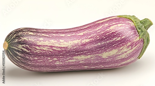 Wallpaper Mural Vibrant Eggplant on Pristine White Background with Depth of Field Torontodigital.ca