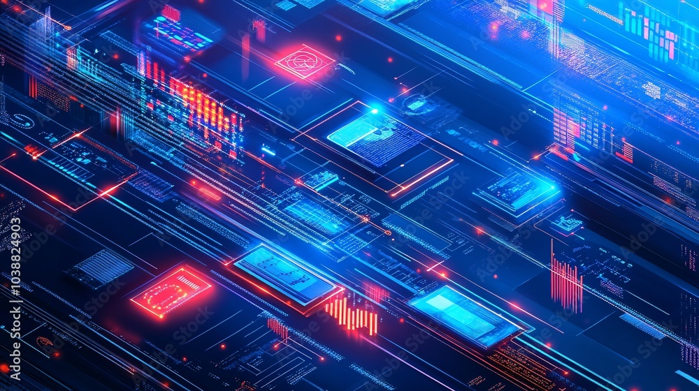 Technology Marketing in Digital Design Concept Technology Marketing in Digital Design Concept
