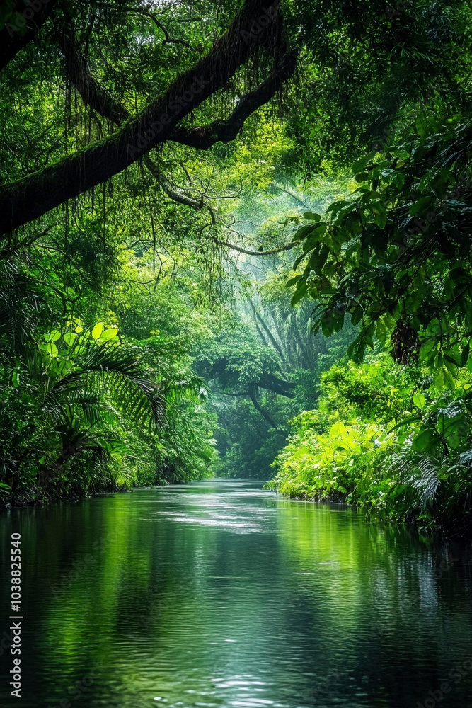 stream in the forest