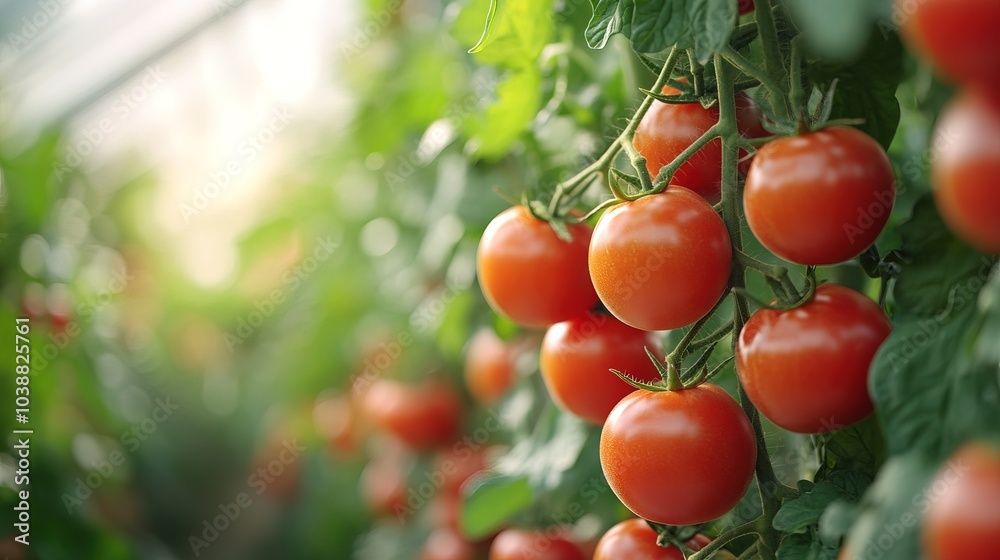 Sustainable vertical hydroponic tower system growing fresh red tomato Sustainable vertical hydroponic tower system growing fresh red tomato