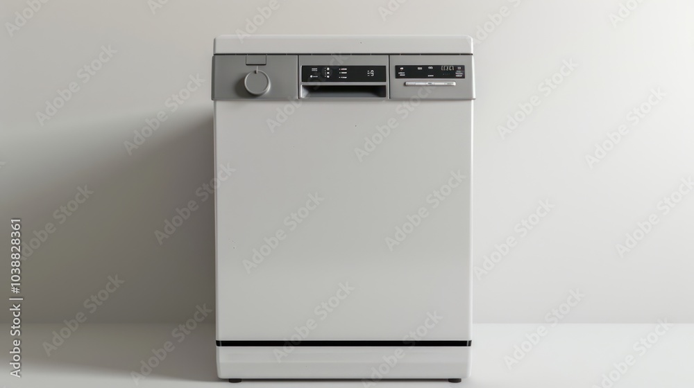 Countertop dishwasher isolated on white background Countertop dishwasher isolated on white background