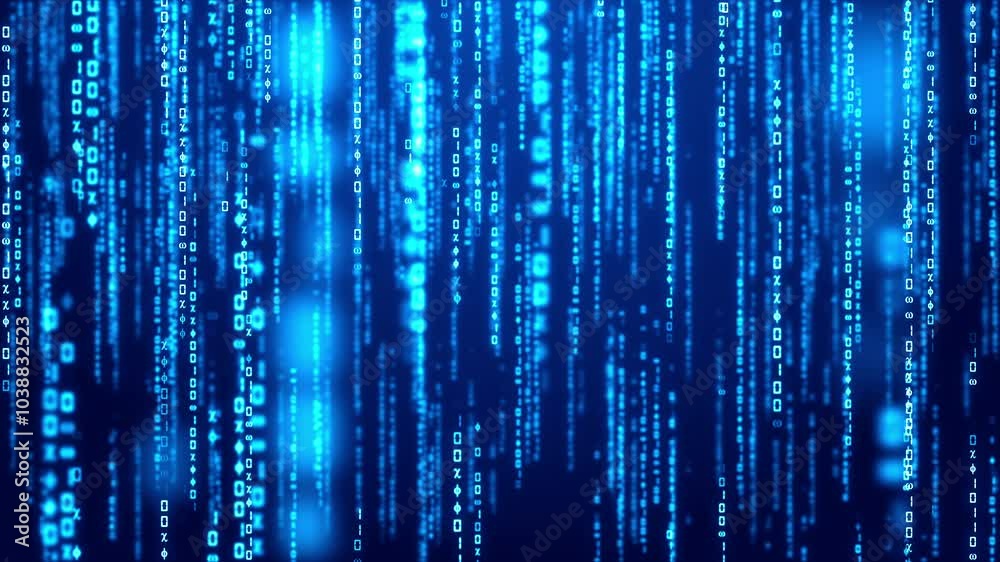 Digital Code Data Background Loop Digital Code Data Background Loop