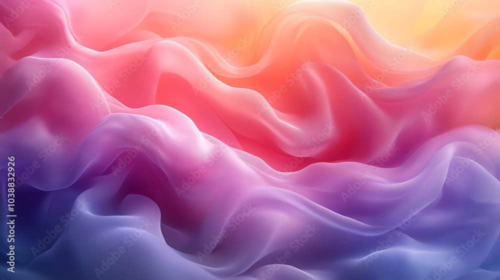 Fototapeta premium Abstract colorful wavy background with vibrant hues and smooth transitions.