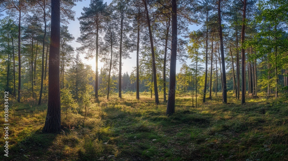 Sunlit Forest Pathway Sunlit Forest Pathway