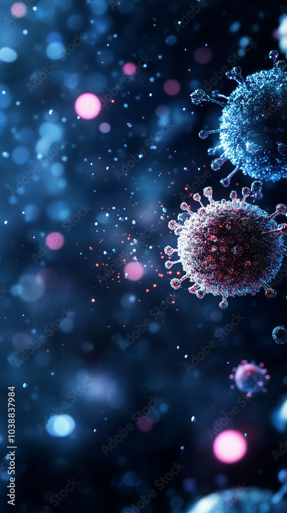 Closely Visualized Virus Particles Closely Visualized Virus Particles