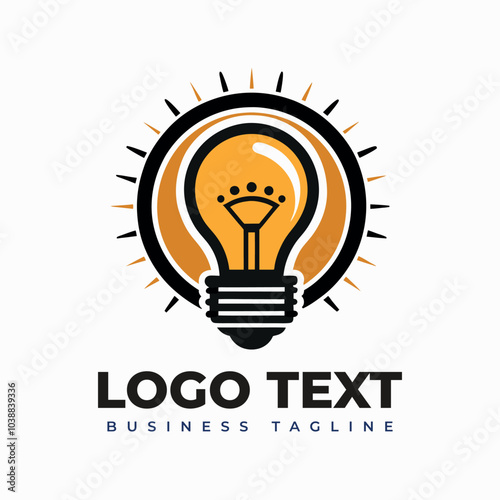 Light bulb shape logo