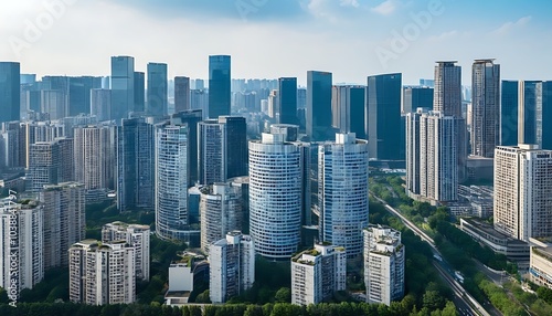 Modern architectural beauty of Chengdu at night