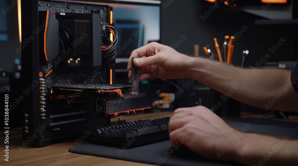 Fototapeta premium Computer Repair and Hardware Maintenance