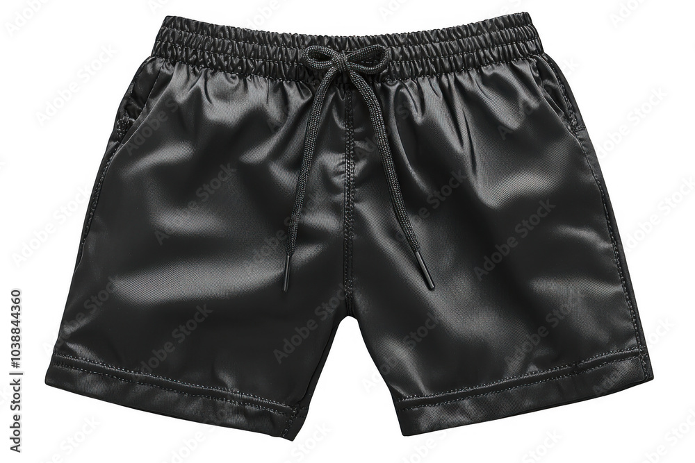 Black sports shorts isolated on transparent background, png file, no background png file Black sports shorts isolated on transparent background, png file, no background png file