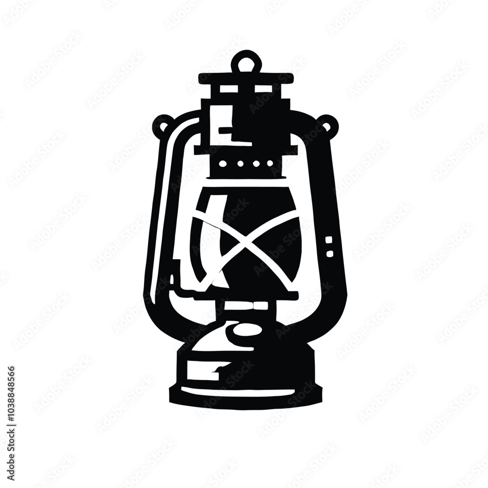 Camp Lantern Silhouette Camp Lantern Silhouette