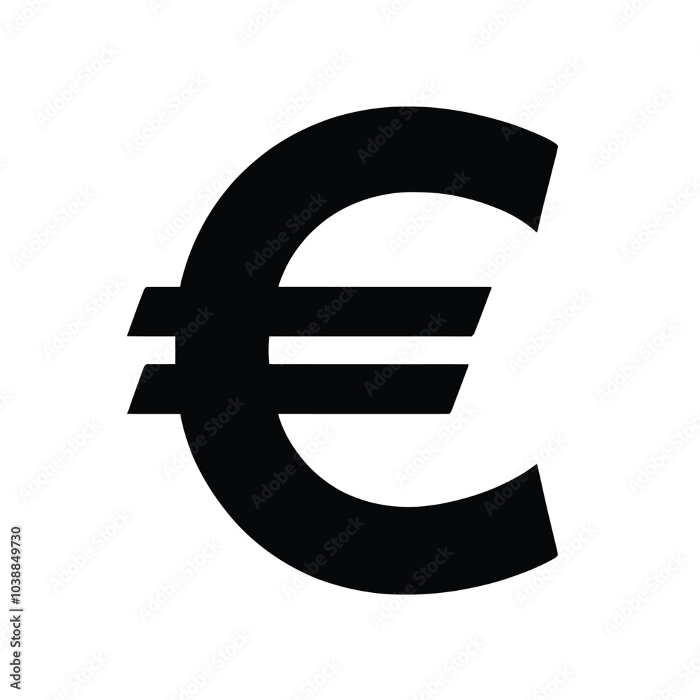 Euro Symbol Silhouette Euro Symbol Silhouette