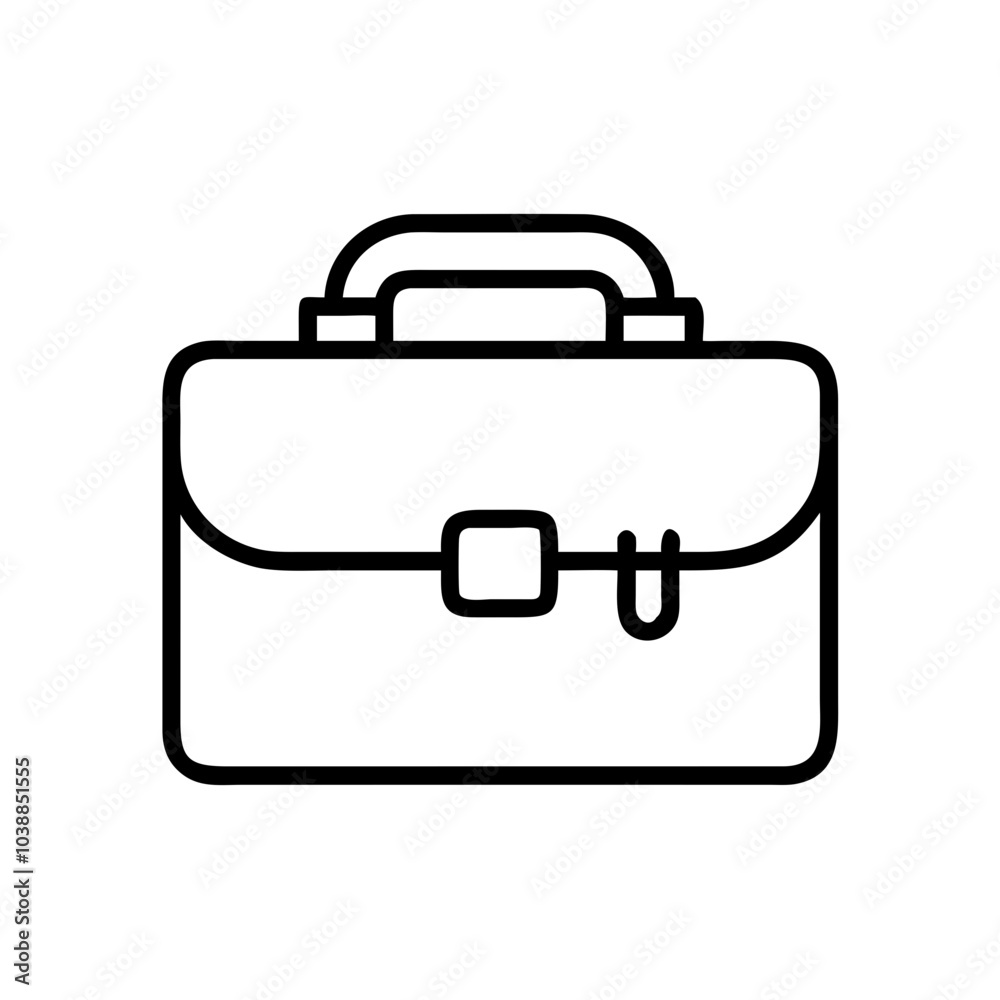 Briefcase icon, symbolizing business, work, and professional jobs. Briefcase icon, symbolizing business, work, and professional jobs.