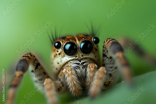 macro close up photo of a spider