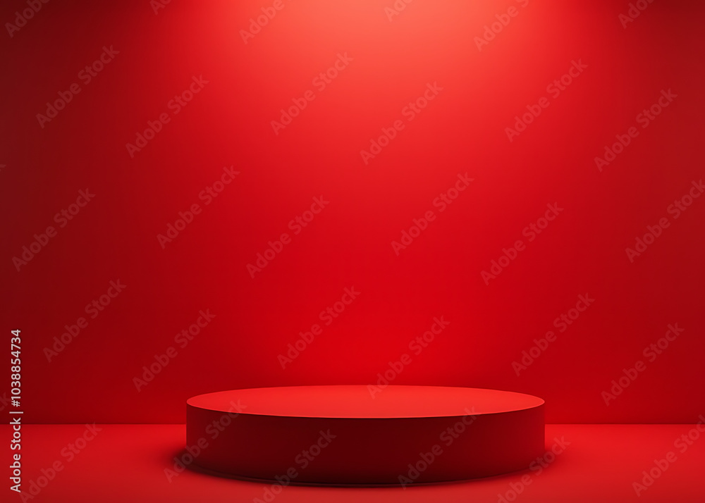 Elegant red podium signifies achievement and success through winning concepts and leading positions in competitions. Elegant red podium signifies achievement and success through winning concepts and leading positions in competitions.