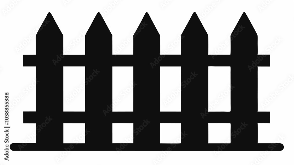 Black Flat Barrier Design Vector Illustration Black Flat Barrier Design Vector Illustration