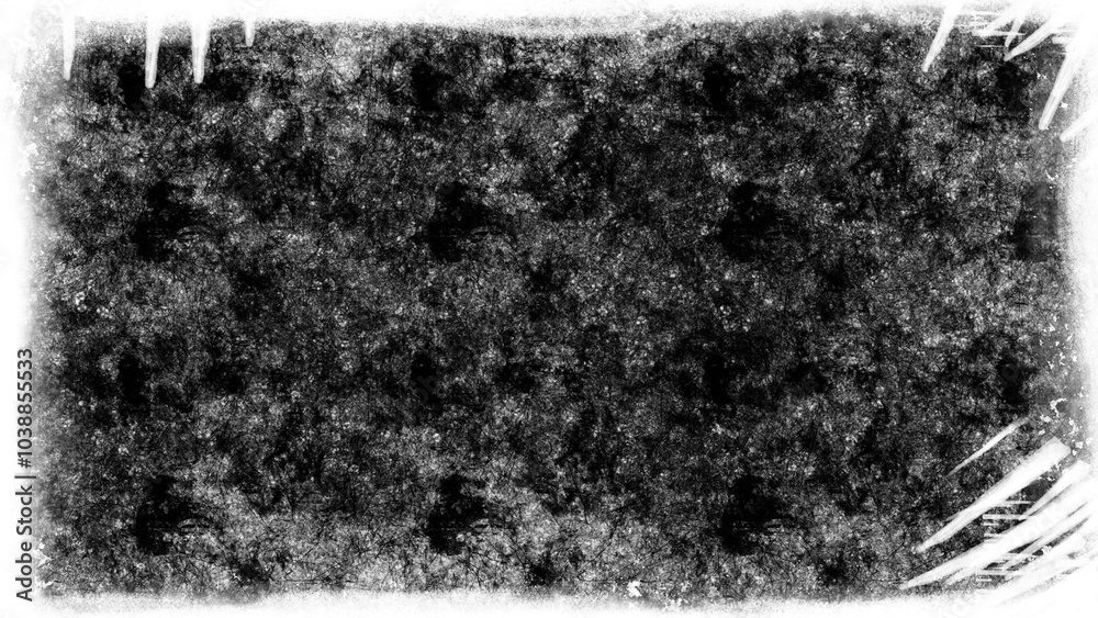 Obraz premium clipping mask grungy distressed large rectangle paint brush stains ink splashes for frame banner label text box or other art design 
