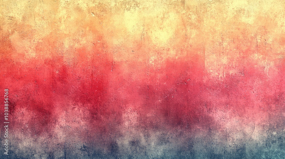 Textured and weathered abstract grunge background transitioning from blue to yellow Textured and weathered abstract grunge background transitioning from blue to yellow