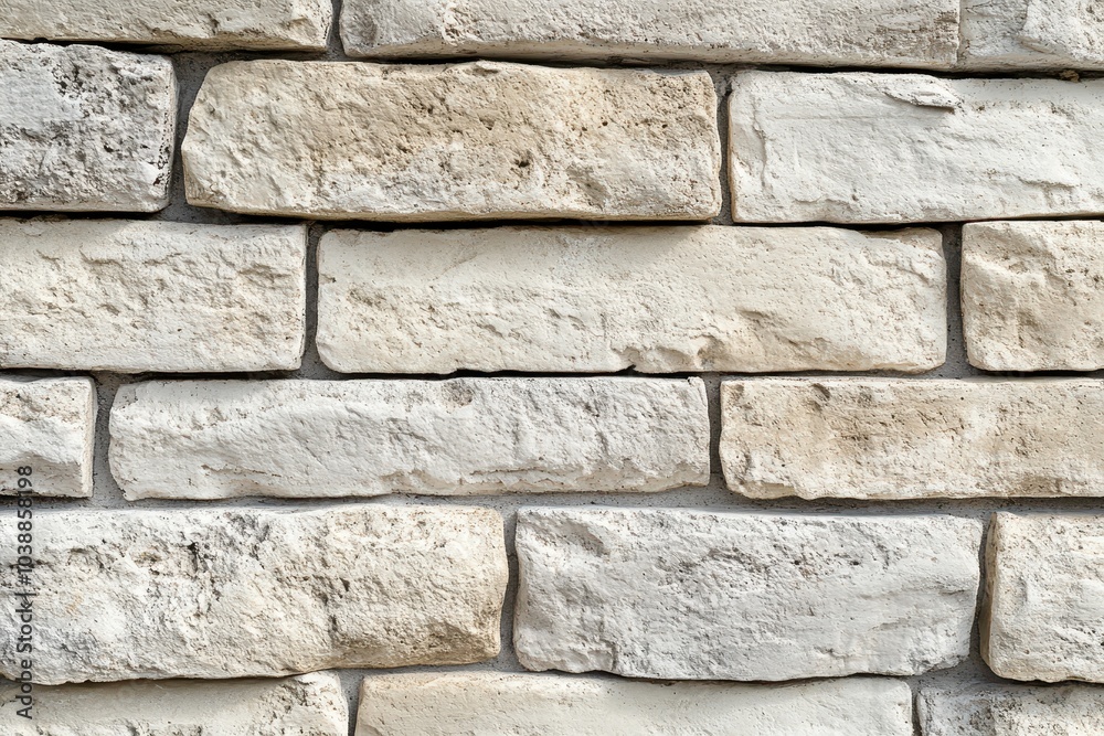 Detailed look at a light brown brick wall with gray mortar Detailed look at a light brown brick wall with gray mortar