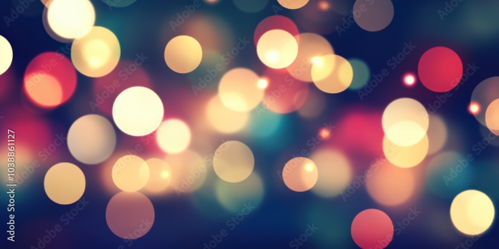 Blurry image of a bunch of lights on a dark background - Abstract Blurry image of a bunch of lights on a dark background - Abstract