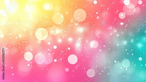 Vibrant bokeh effect creating an abstract backdrop, perfect for graphic design endeavors