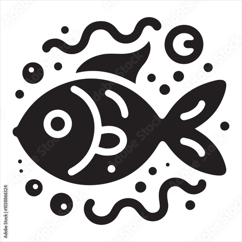 Graphic Illustration of Fish Icons