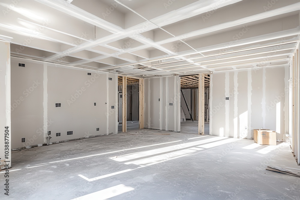 Incomplete commercial space with electrical work and new drywall Lincoln NE USA Incomplete commercial space with electrical work and new drywall Lincoln NE USA