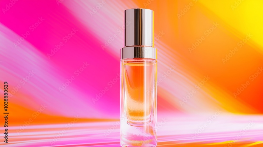 Elegant Luxury Perfume Mockup with Abstract Art Background and Cinematic Lighting Elegant Luxury Perfume Mockup with Abstract Art Background and Cinematic Lighting