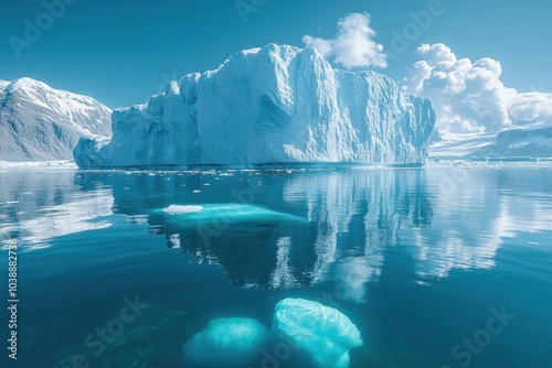 Wallpaper Mural Iceberg Reflection in a Clear Water Torontodigital.ca