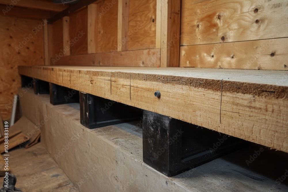 Laminated beams on a stud wall Laminated beams on a stud wall