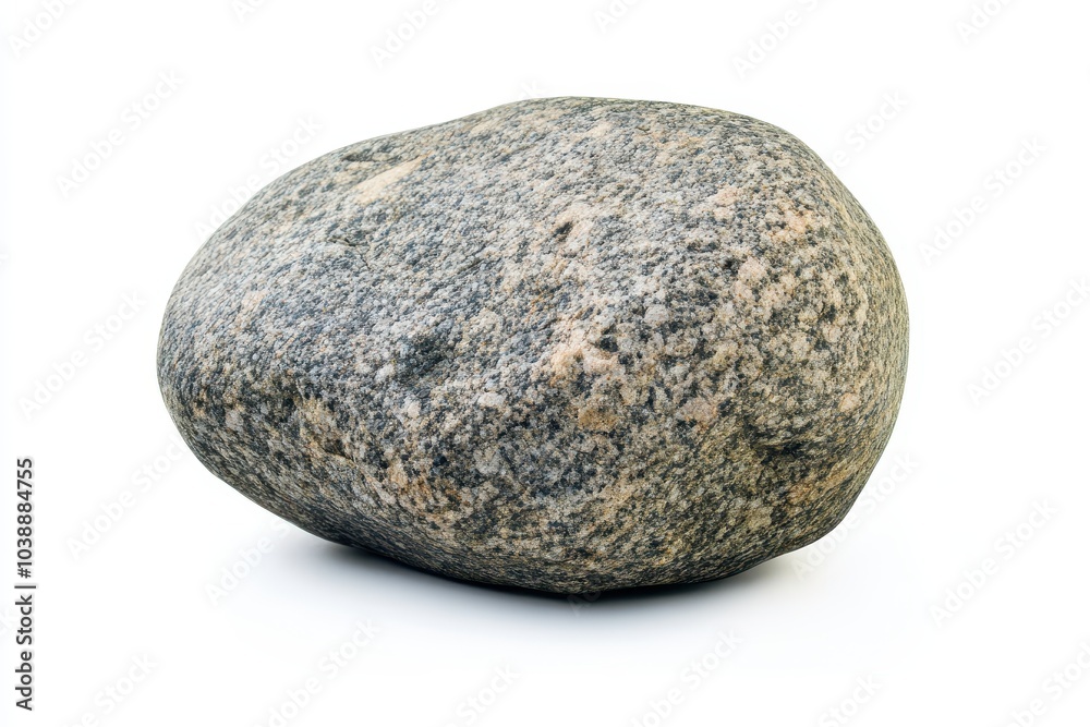 Large spherical granite boulders stand alone against a white backdrop ideal for garden décor Large spherical granite boulders stand alone against a white backdrop ideal for garden décor