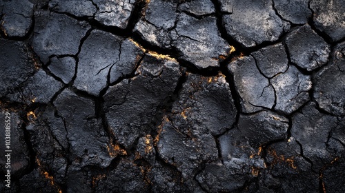 A stark landscape of ash and cracked ground reveals the aftermath of fires fury