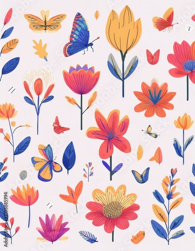 Haloween animals set kawaii doodles