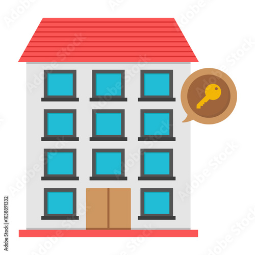 Vector design of home key 

