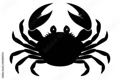 Crab Silhouette  vector illustration photo