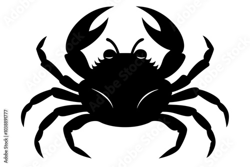 Crab Silhouette  vector illustration photo