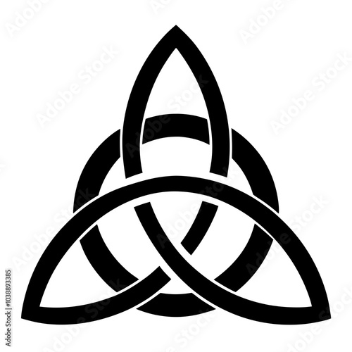 Triquetra Silhouette vector illustration 