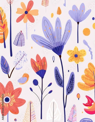 Flowers - Doodle Style Set