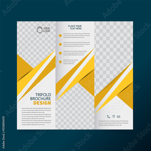 Creative trifold brouchers design vector template design.