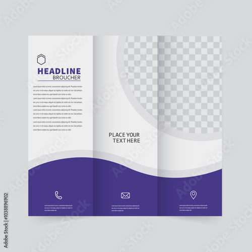 Brochure design. brochure template. creative tri-fold. trend brochure.