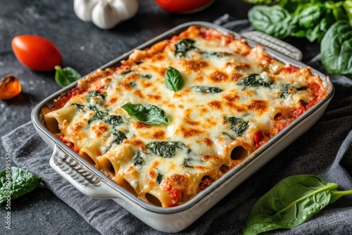 Spinach and ricotta cannelloni in béchamel sauce