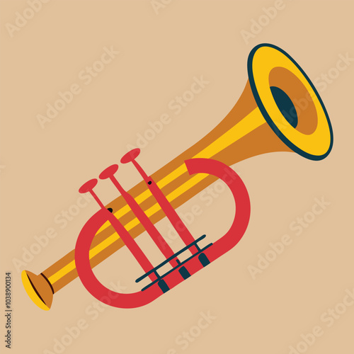 trumpet vector