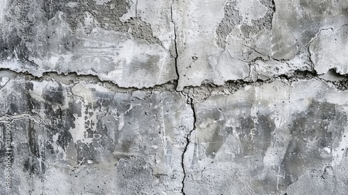 Weathered concrete wall texture with cracks - industrial background for design projects