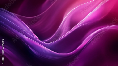 Swirling waves of purple and pink light create an abstract backdrop for creative design work